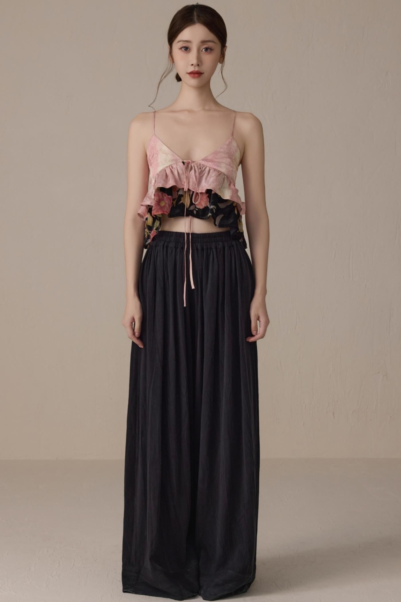 Romantic Pink V-Neck Camisole