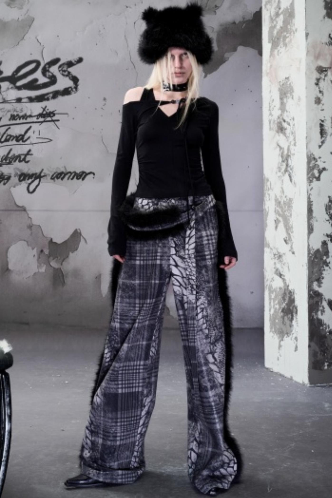 Off-The-Shoulder Beaded Lace-Up Base Top