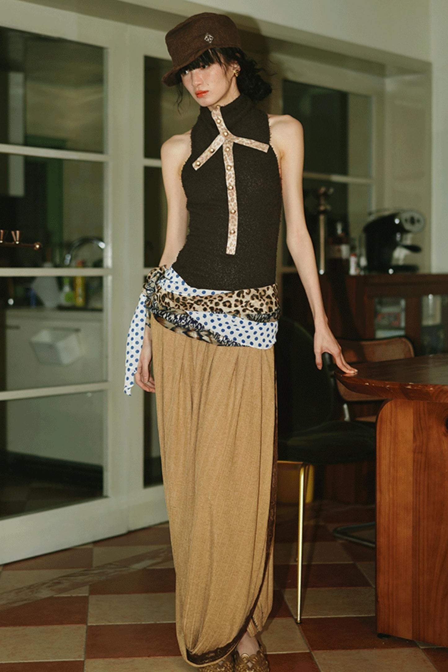 Full Length Silhouette Skirt