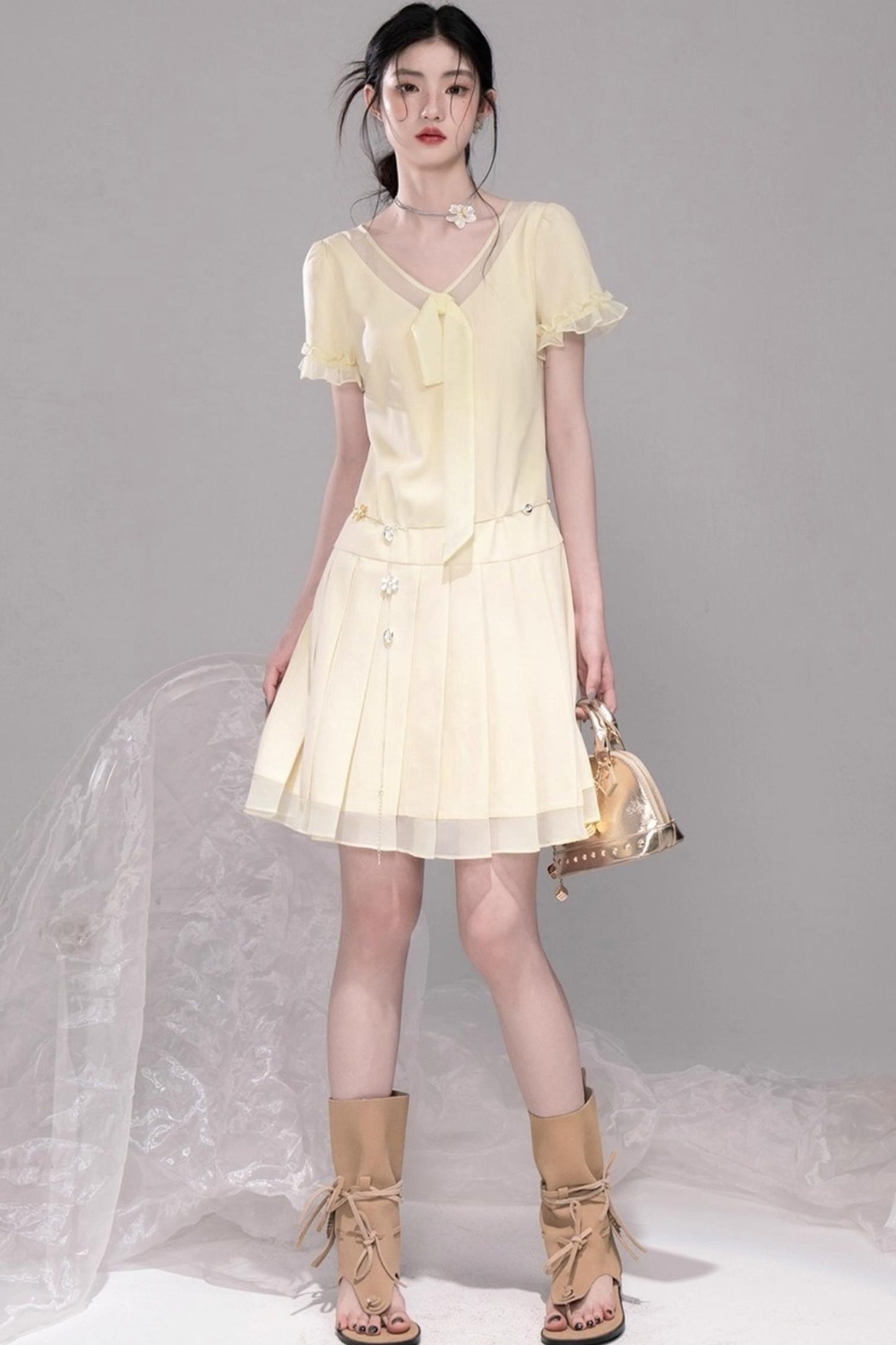 Sweet Character Patchwork Dress