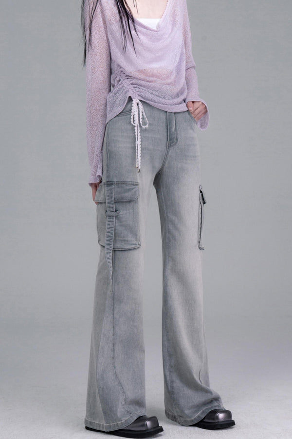 Micro Stretch Flare Denim Pants