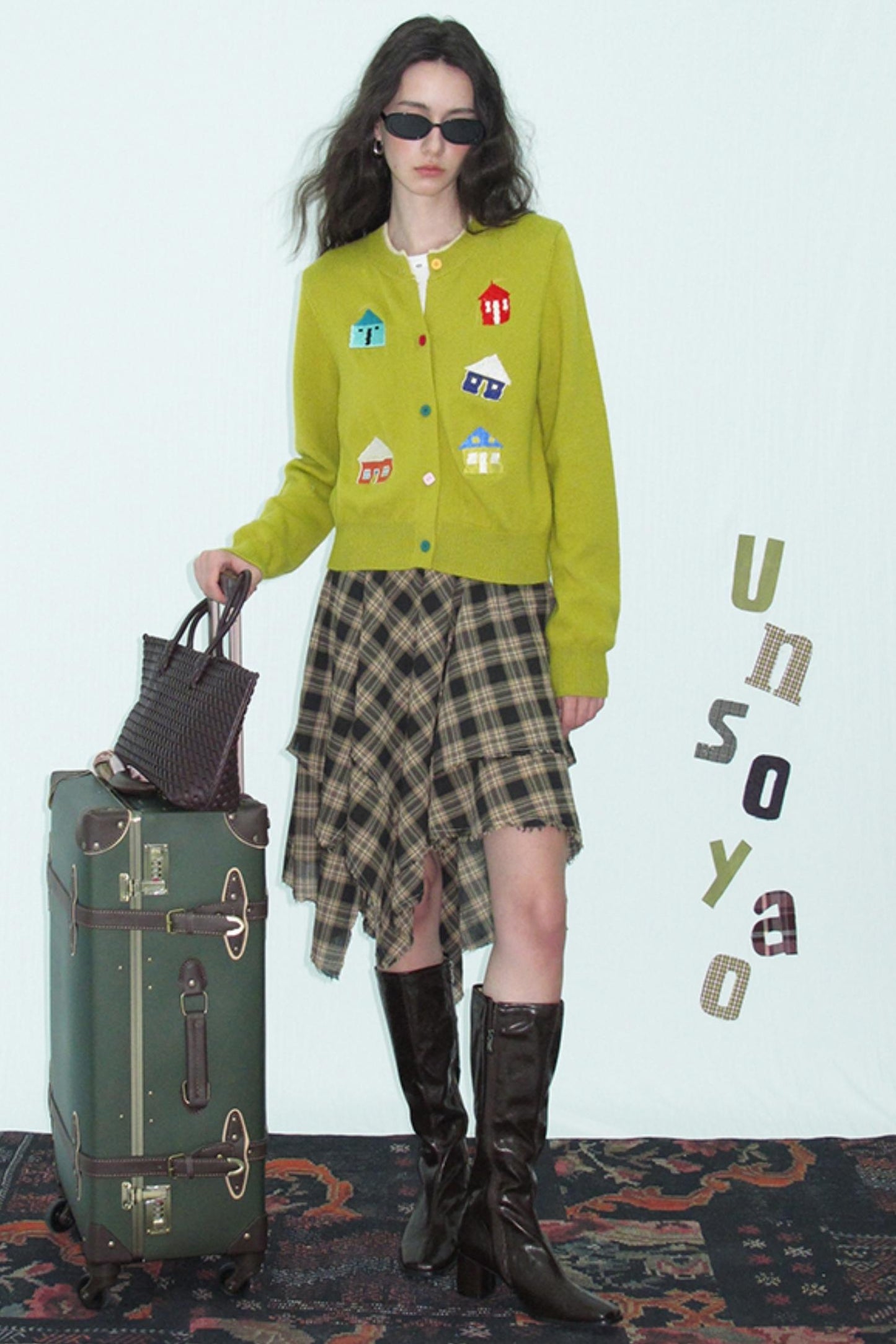 Wool Blend Embroidered Knitted Outer