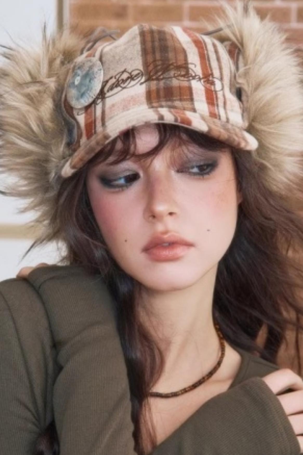 Winter Plush Baseball Cap