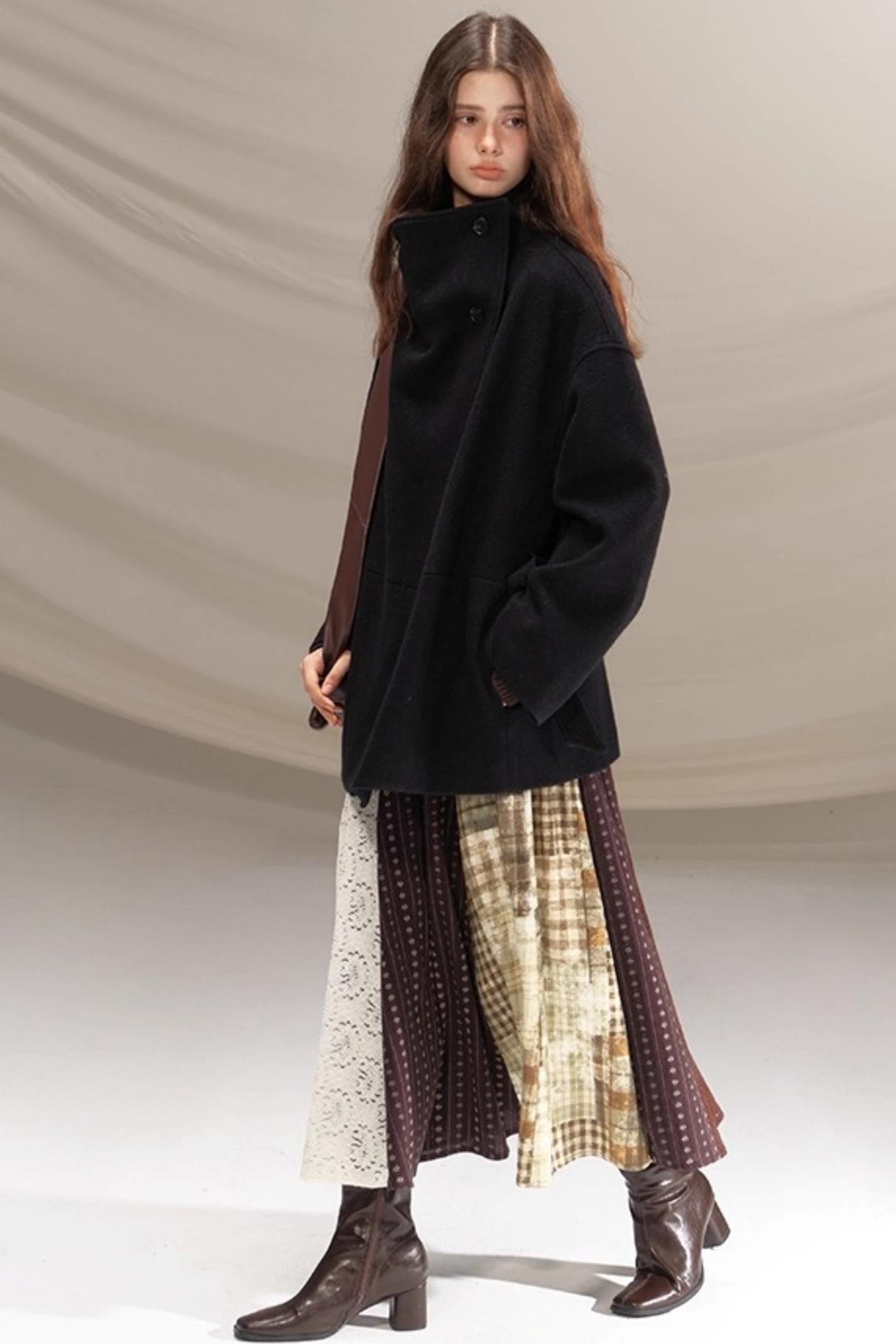 Poetry in the Mist Plaid Skirt