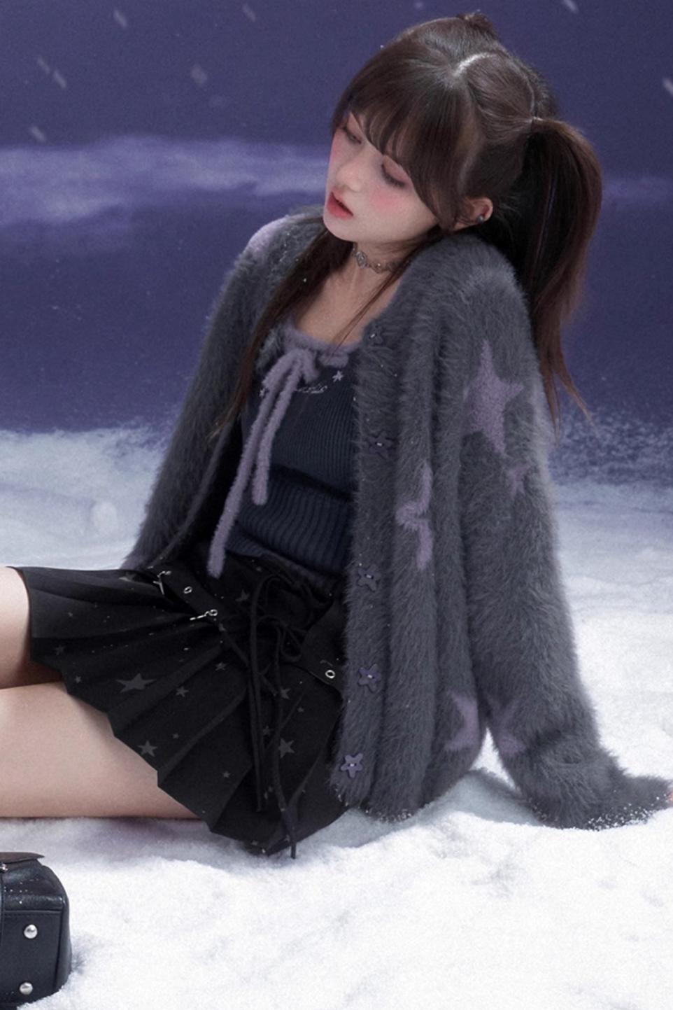 Dark Star Pleated Skirt