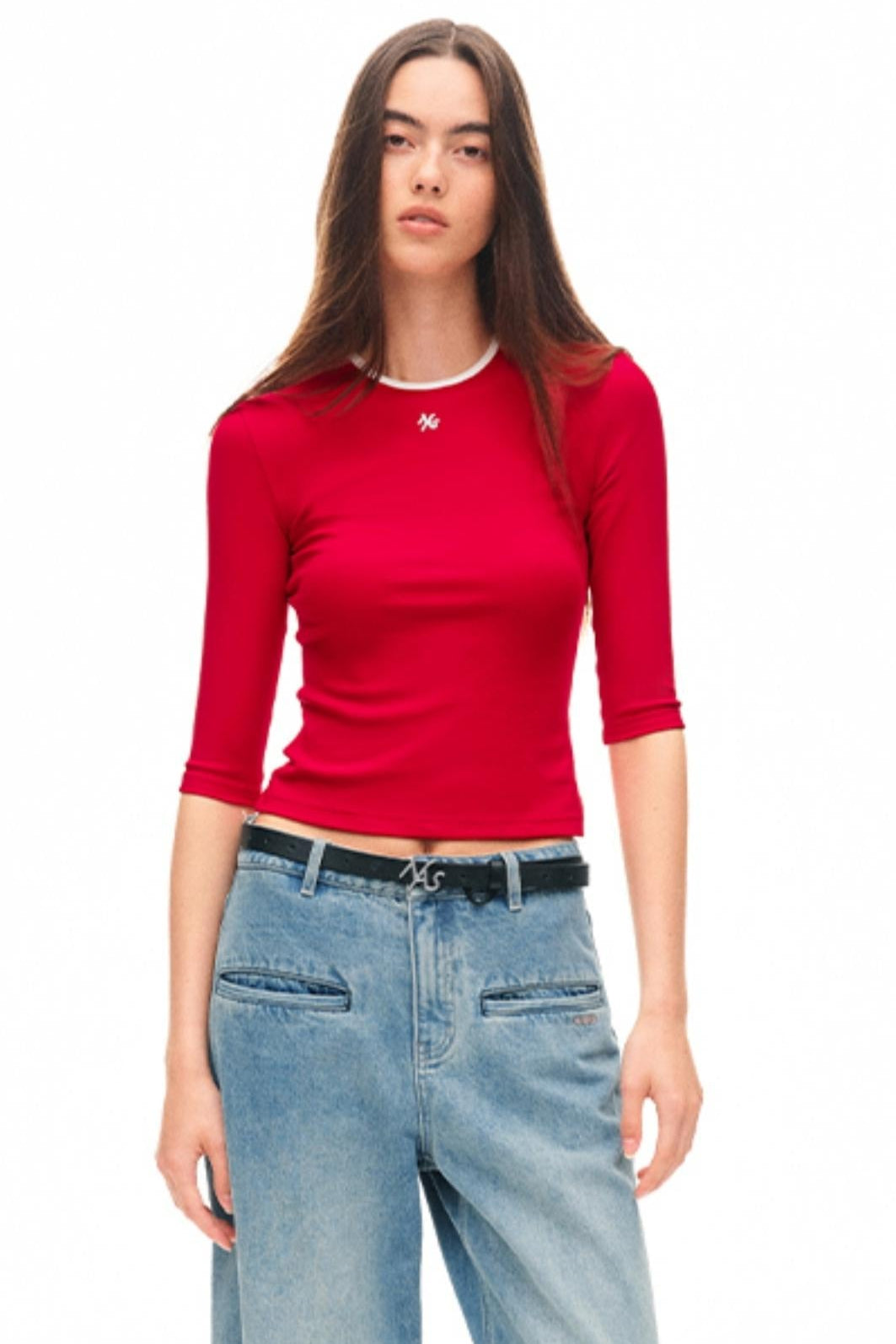 Classic Slim Fit Ribbed Top