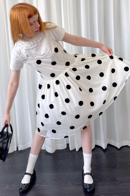 Mesh Polka Dot Dress