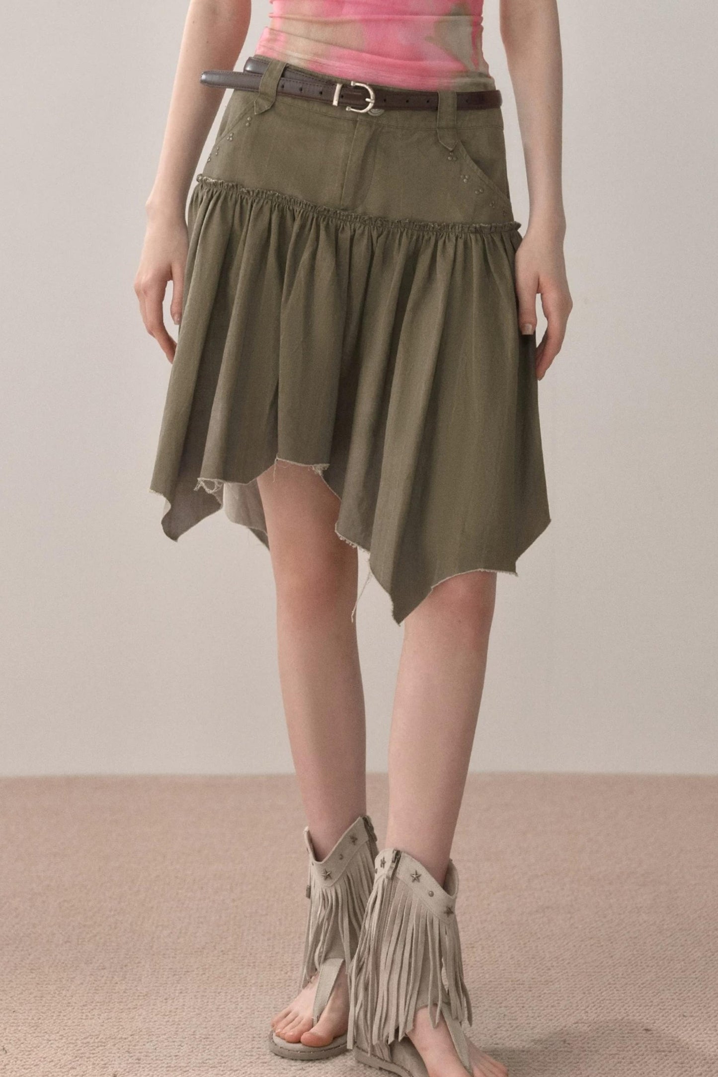 Spicy Irregular Hem Skirt