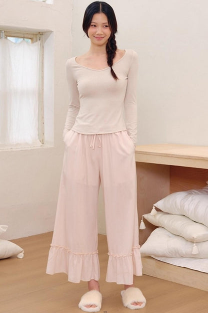Breeze Elastic Waist Slimming Pants