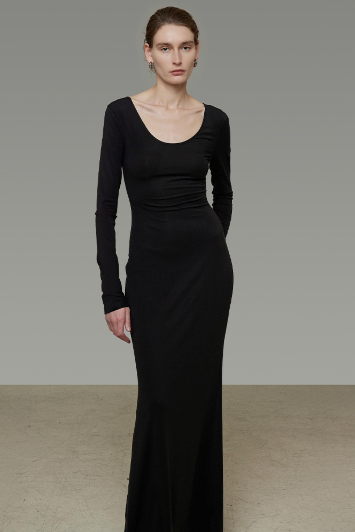 Black Slim Long Dress