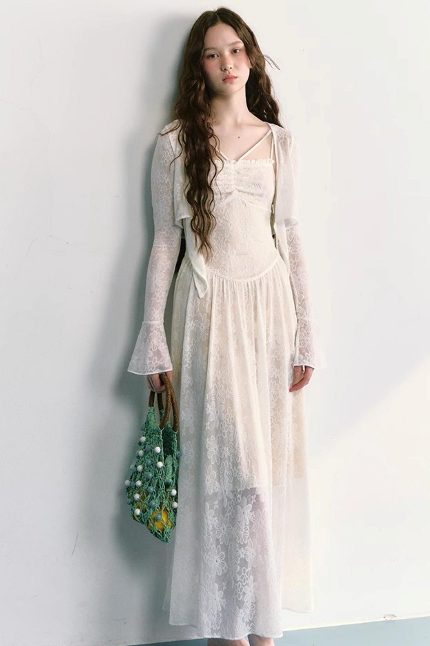 Lace Jacquard Dress Set-Up