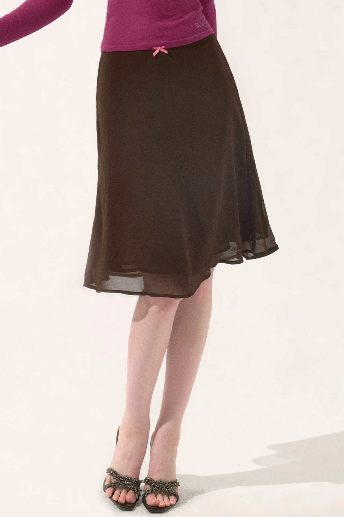Vintage Drapey Chiffon Skirt