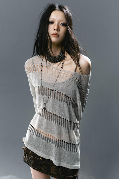 Linen Knit Cover-Up Top