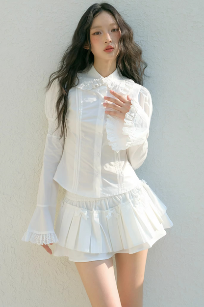 Lace Doll Collar Blouse