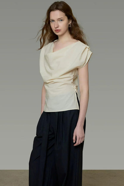 Flowing Collar Blouse