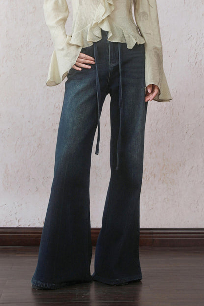 Summer Belted Denim Jeans