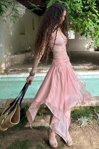 Ruffle Skeleton Skirt Set-Up