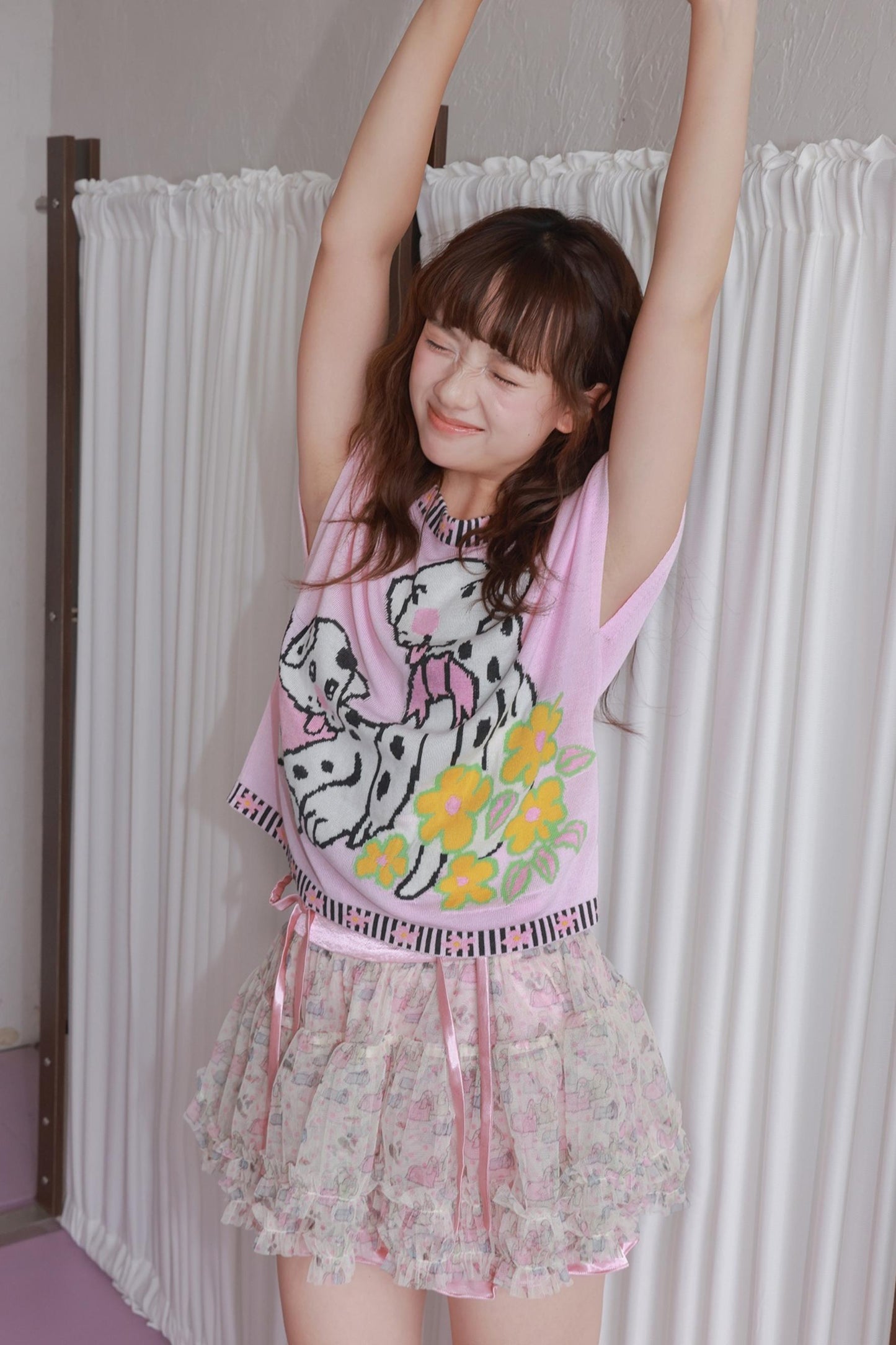 Pink Spotted Dog Tee