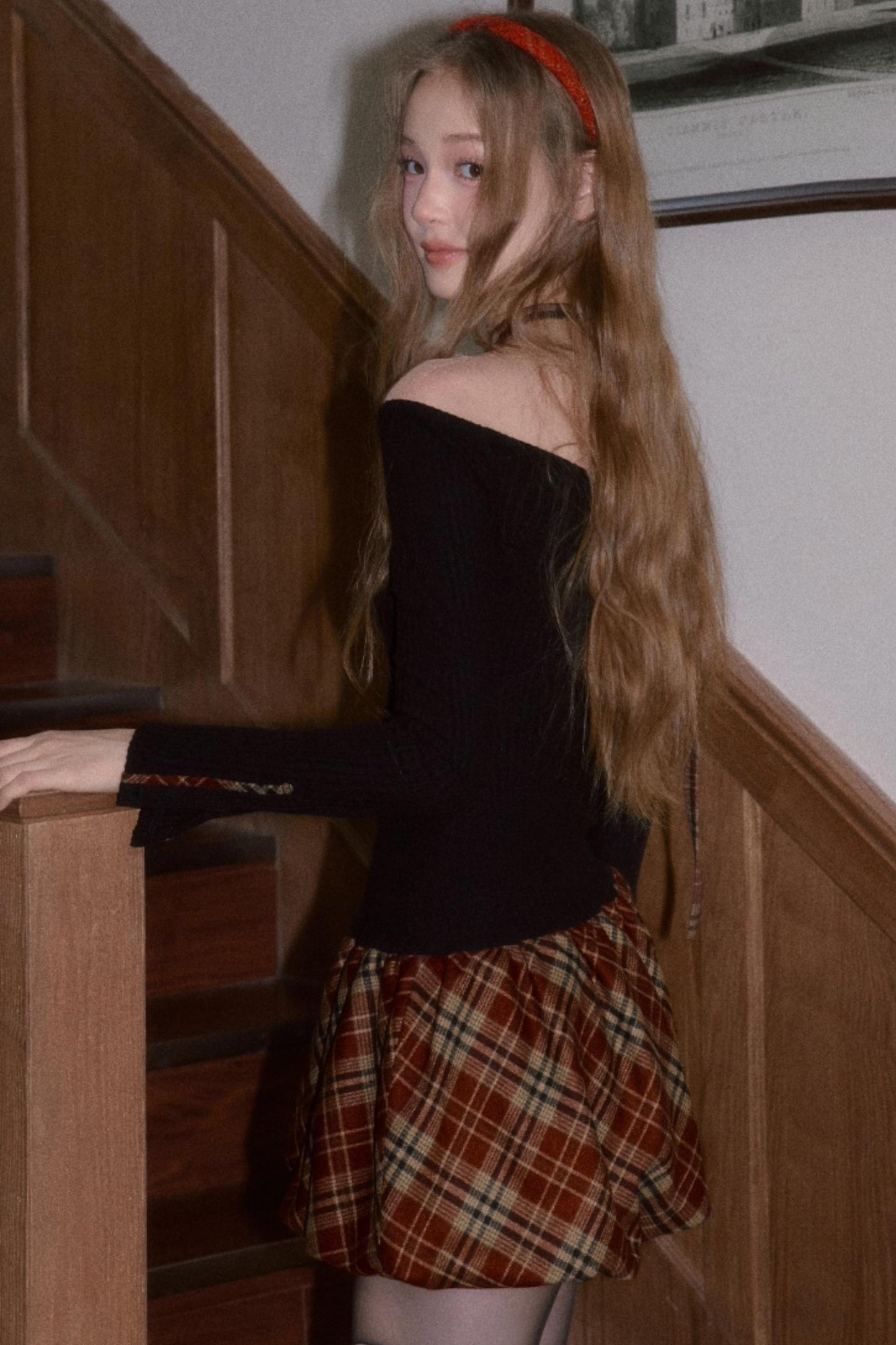 Color-Block Flower Bud Dress