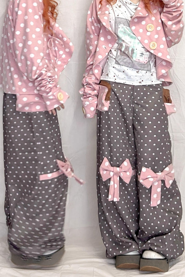 Polka Dot Loose Trousers