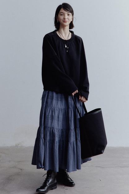 Personality Splicing Pullover Top