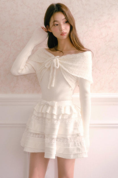 One-Shoulder Knit Top