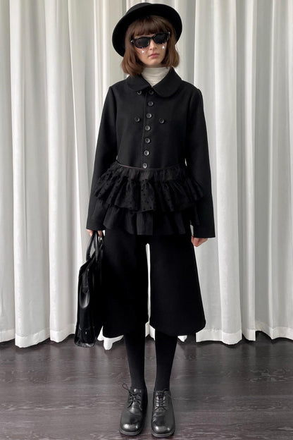 Deodorizing Mesh Lace-Up Shawl Cape