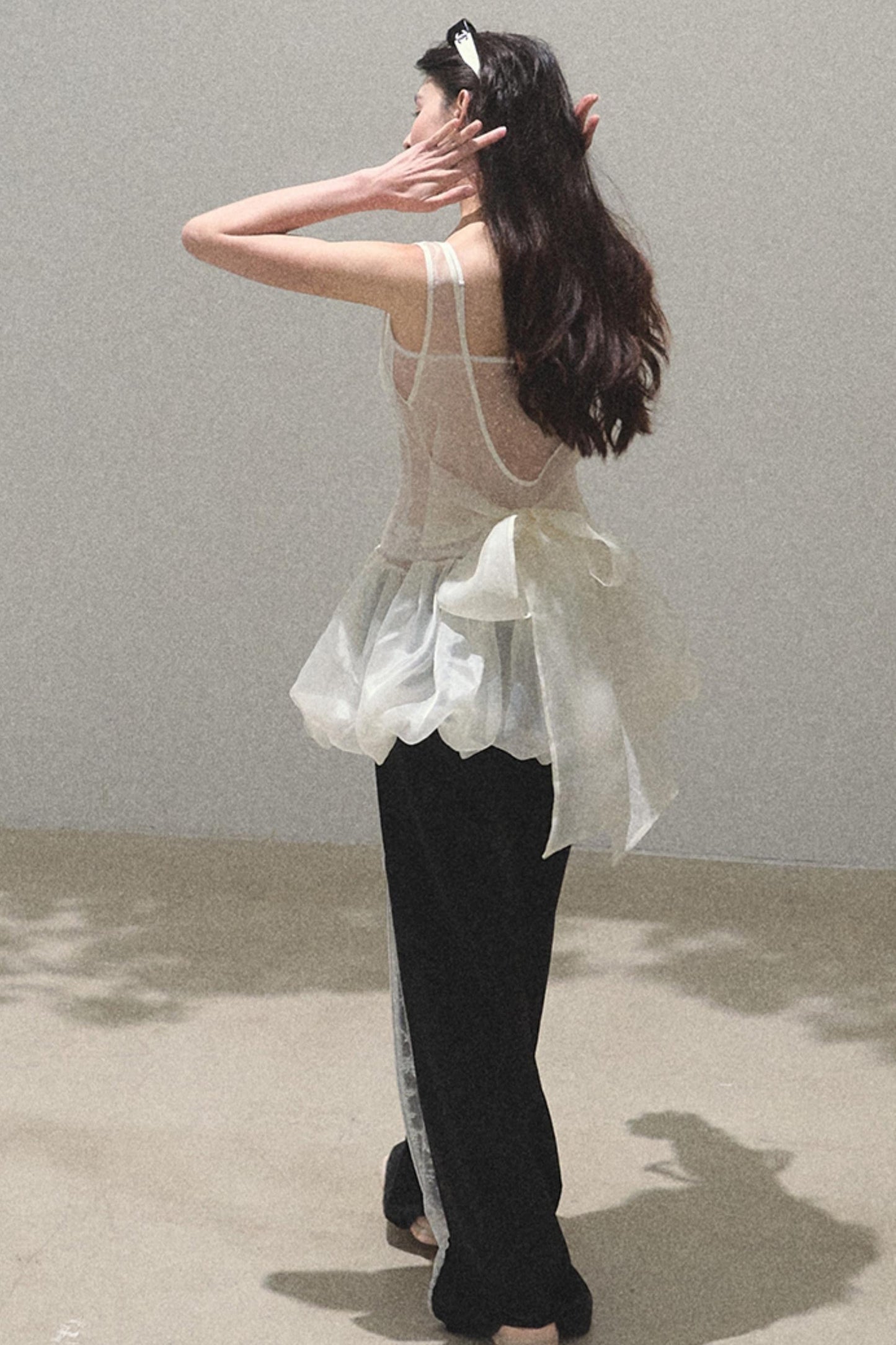 Copper Tencel Wide-Leg Pants