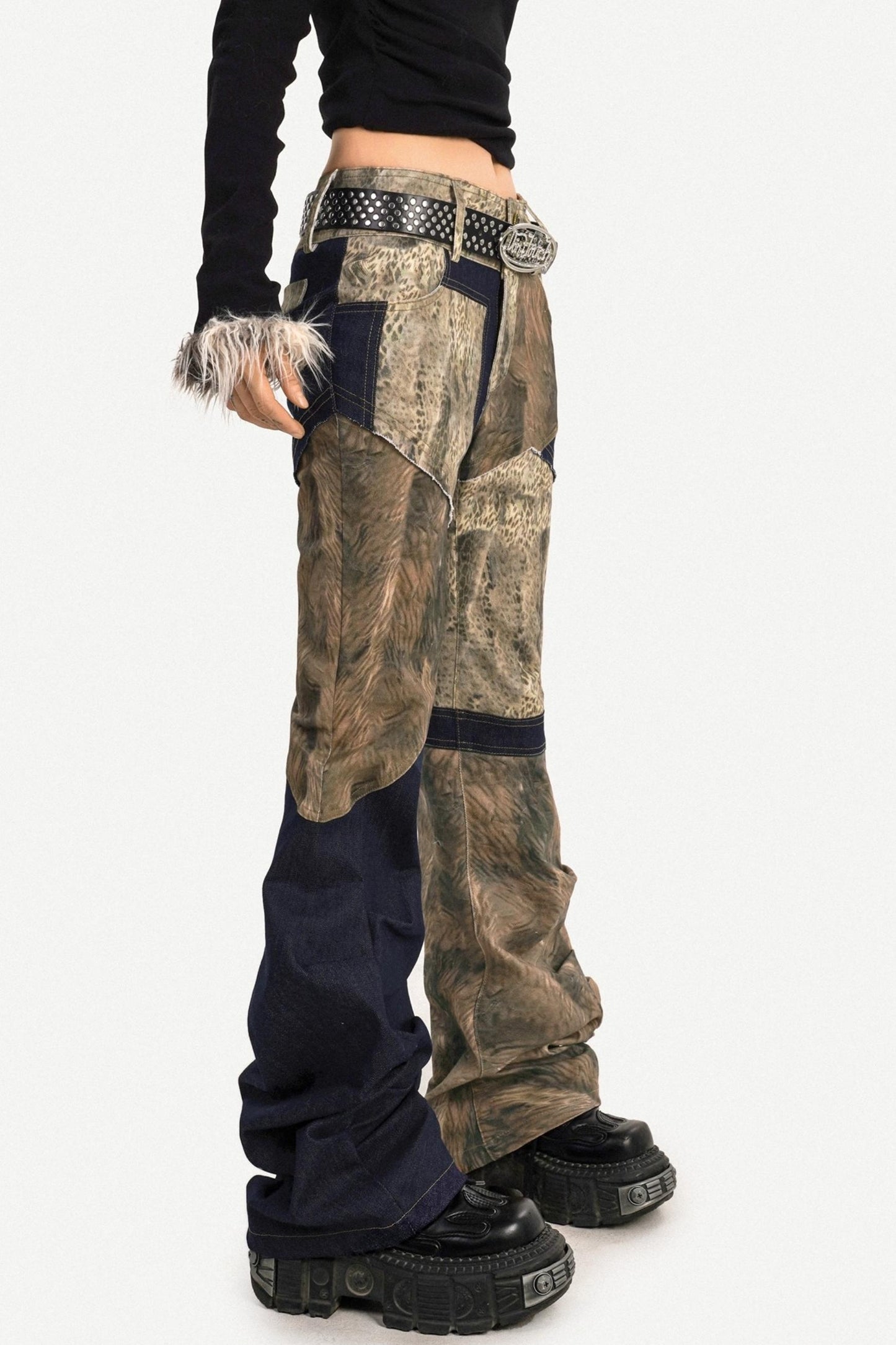 Rebellious Retro Flared Pants