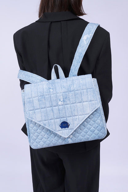 Triangle Flap Rucksack Bag