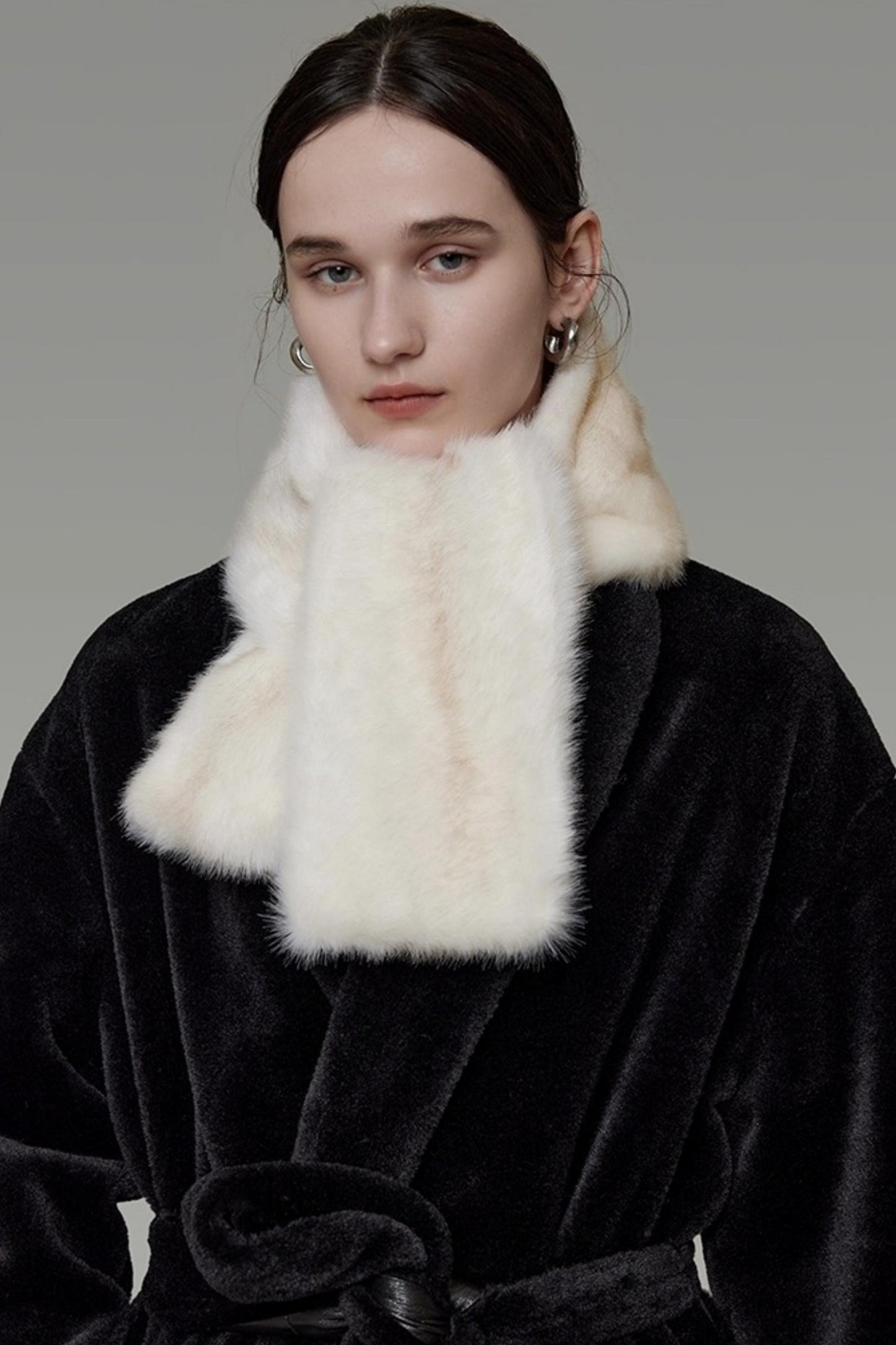 Retro Fur Neck Warmer Scarf