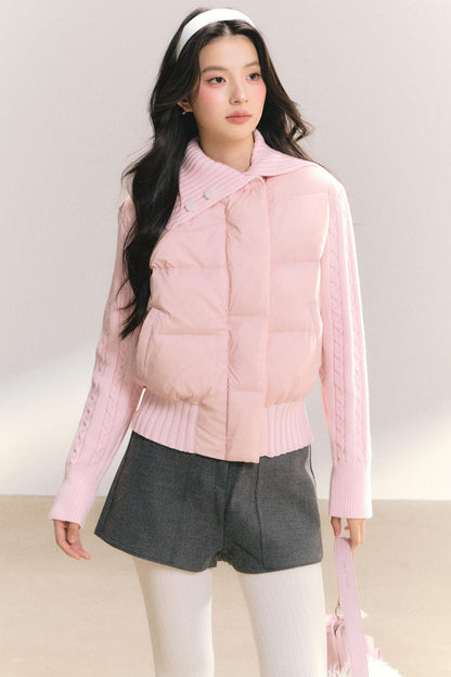 Slim Fit Twist Sleeve Coat