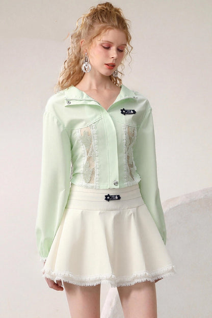 Fashionable Girlish Shirt Set-Up