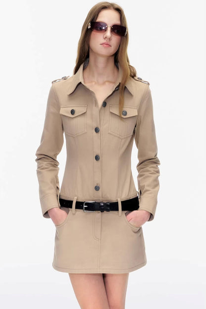 Hemdkleid mit Taschendetail
