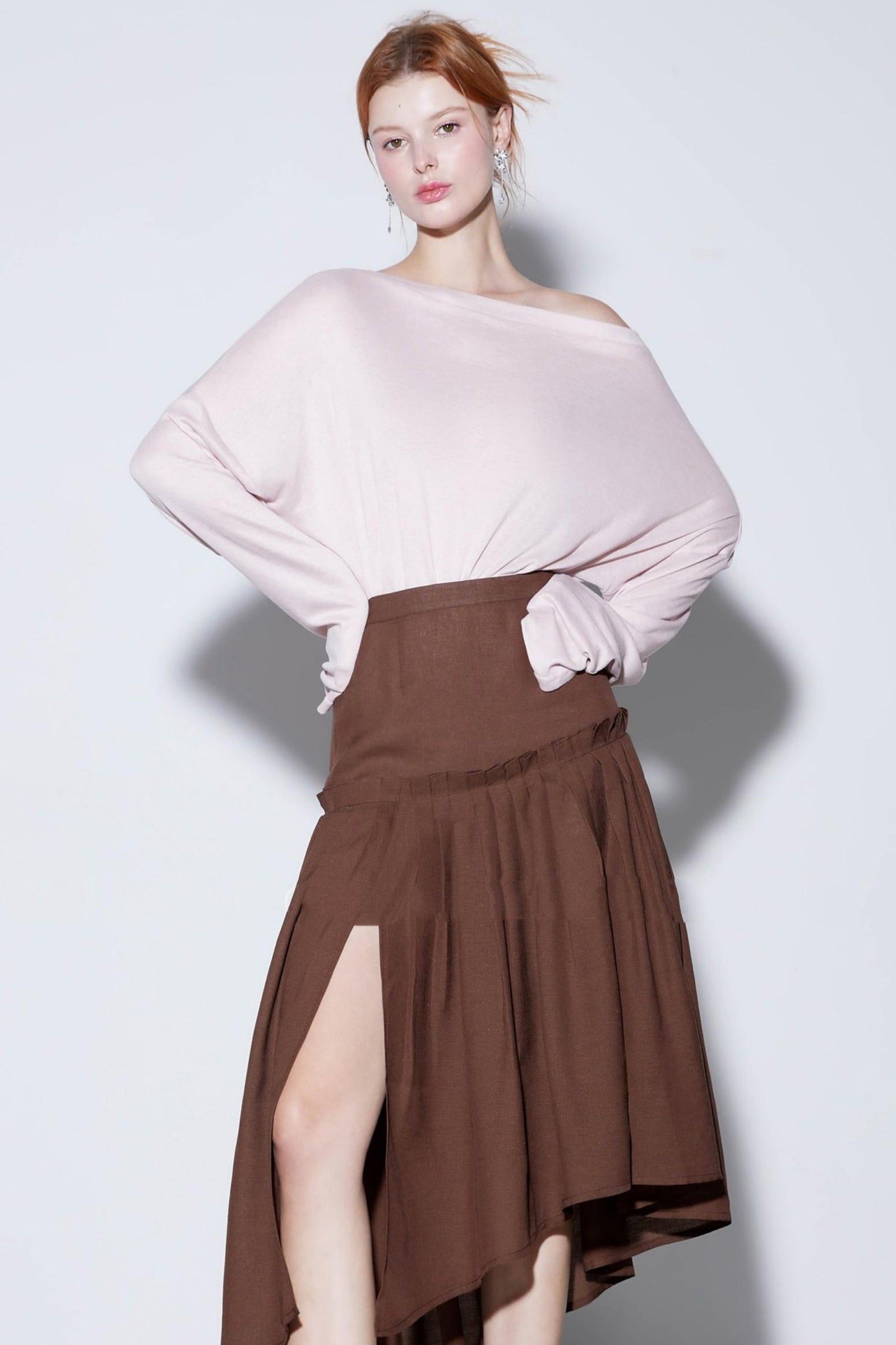 Autumn Silk Blend Long Sleeve T-Shirt