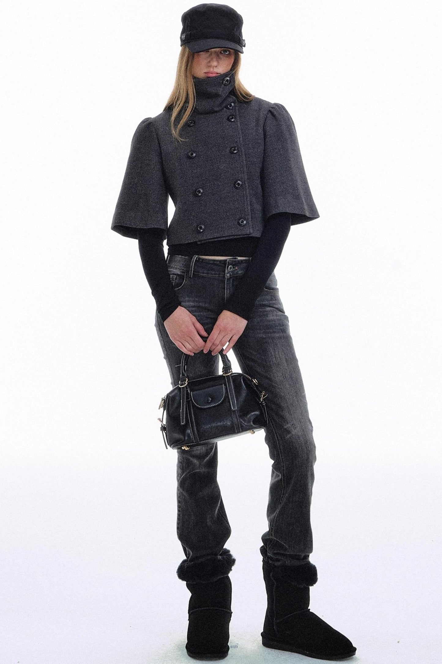 Retro Palace Wool Cape Jacket