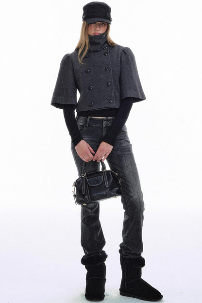 Retro Palace Wool Cape Jacket