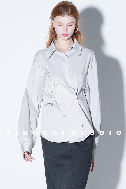 Sophisticated Hand-Embroidered Shirt