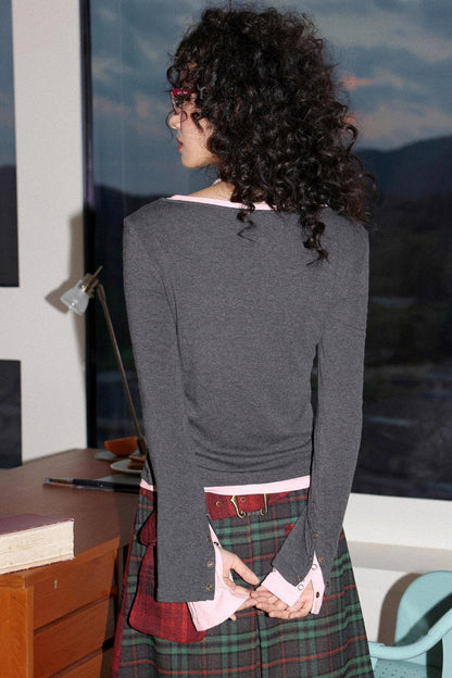 Interlude Embroidered Slimming Top