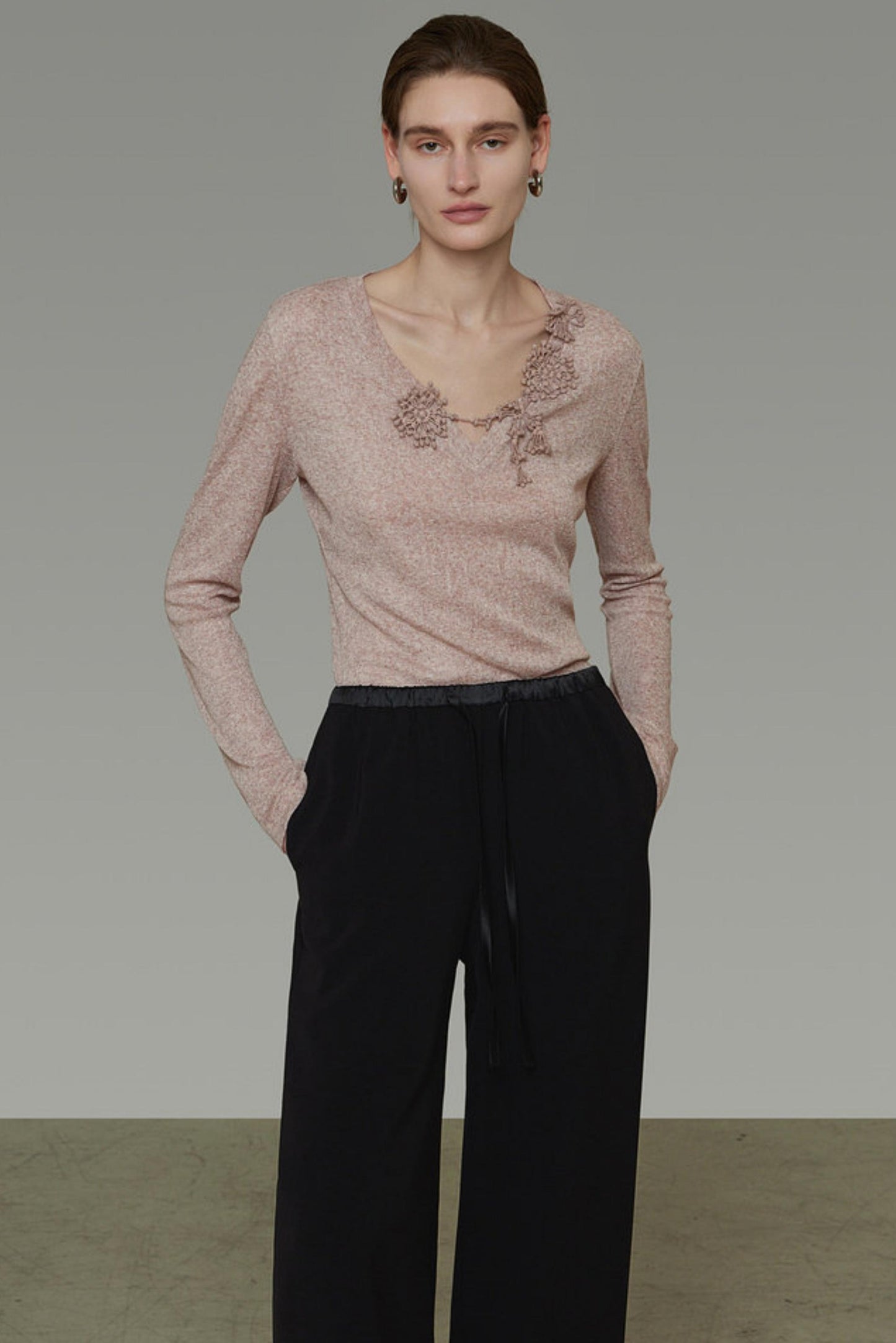 3D Crochet Patchwork Knitwear Top