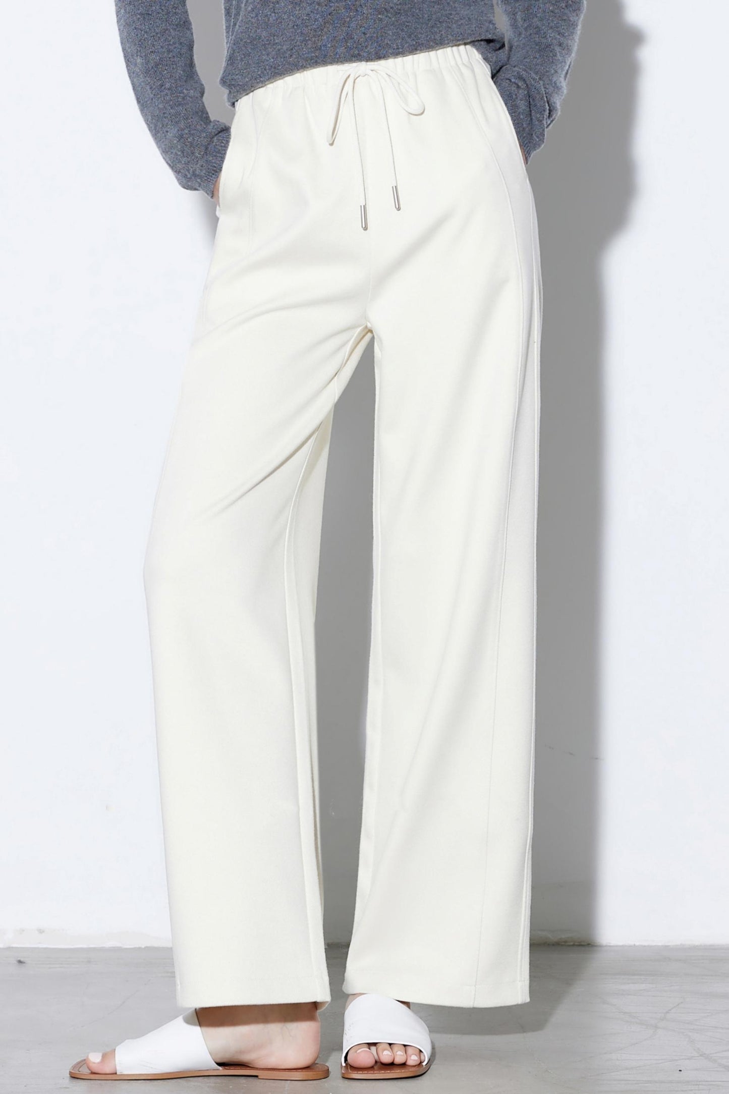 Mulberry Silk High-Waisted Trousers