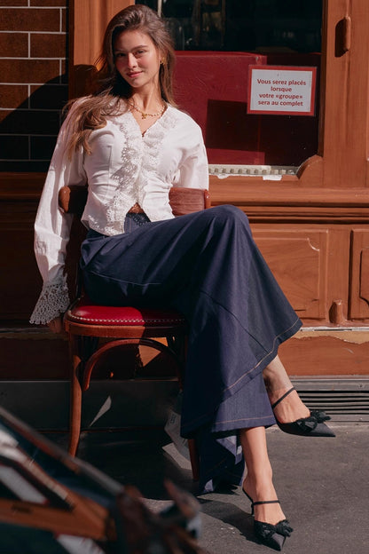 French Foam Lace Shirt Set-Up