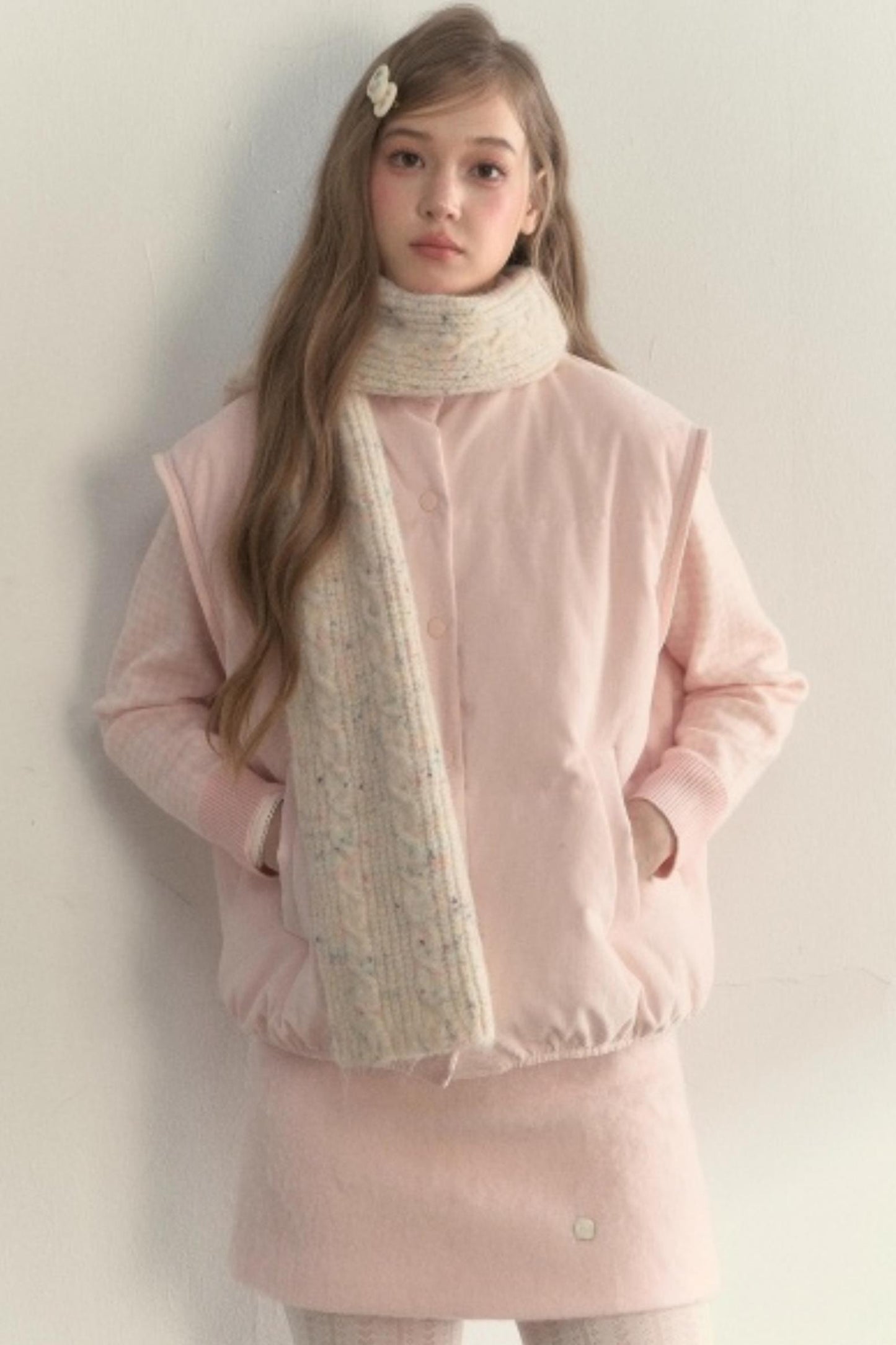 Vintage Wool Dot Scarf