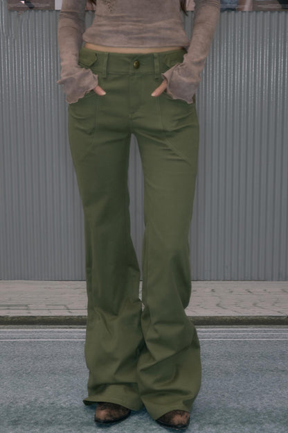 Sweet Green Cargo Boots Pants