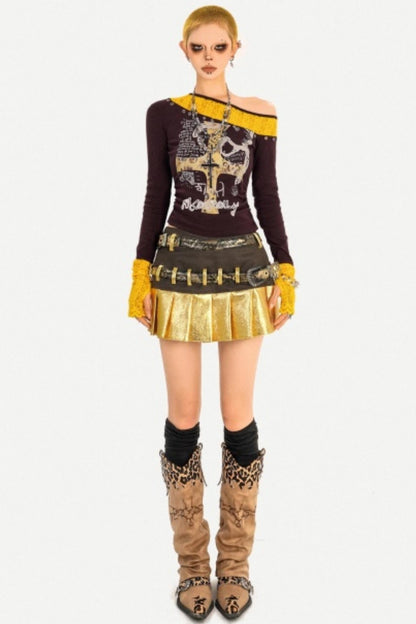 Retro Lace Patchwork Top