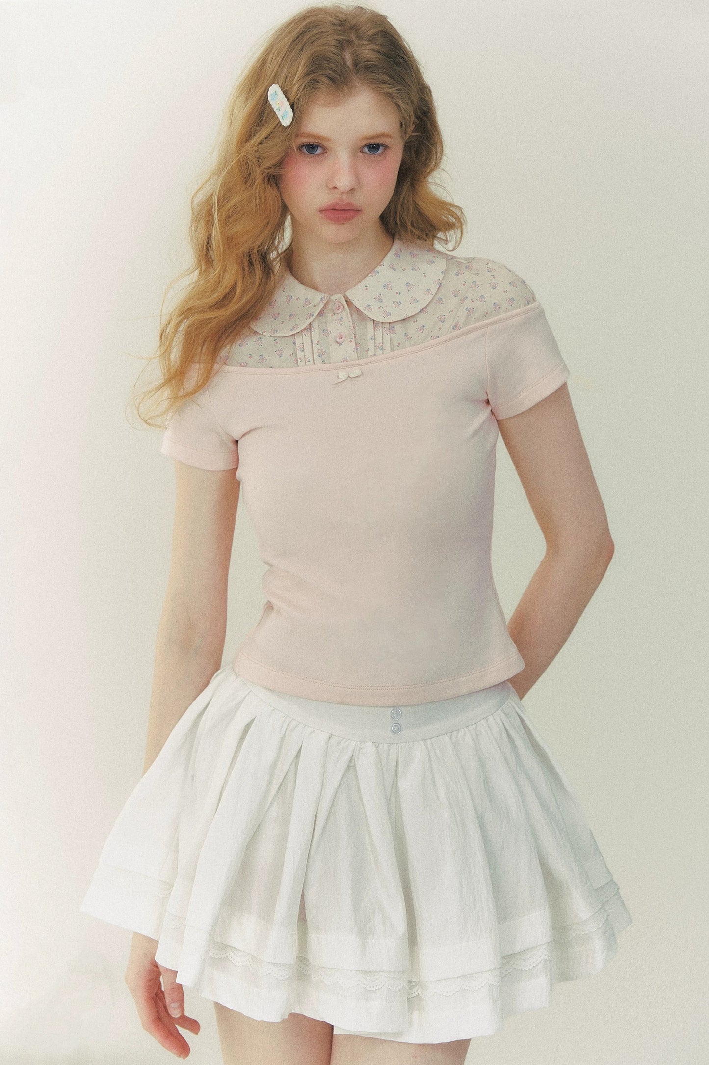 Floral Short Sleeve Blouse