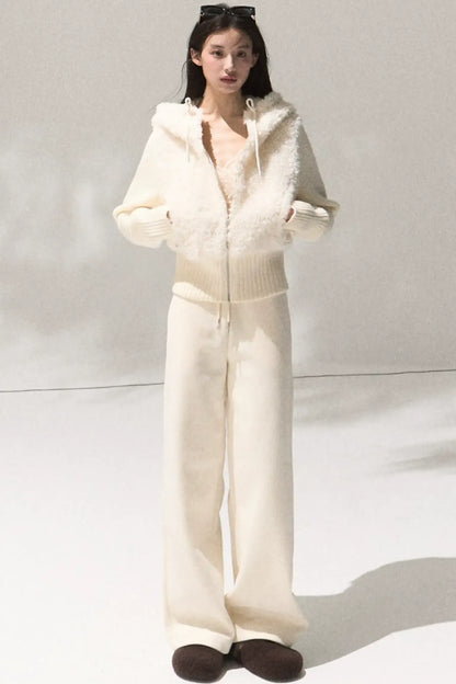 Soft Lambswool Knit Jacket Set-Up