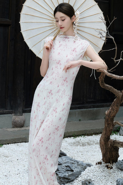 Vintage Plum Blossom Dress