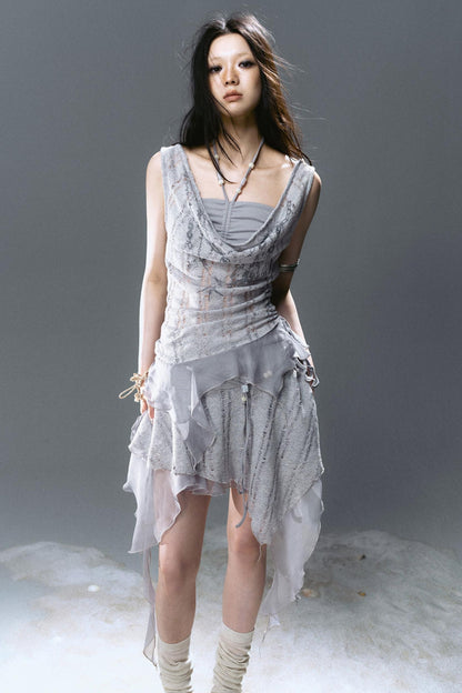 Misty Patchwork Skirt