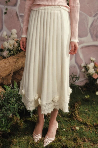 Lacemade Knitted Long Skirt